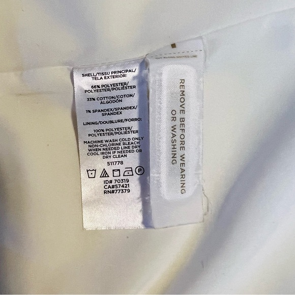 Ann Taylor The Newbury Blazer Jacket Women Sz 8 Petite Cream Neutral Classy NWOT - Picture 10 of 13